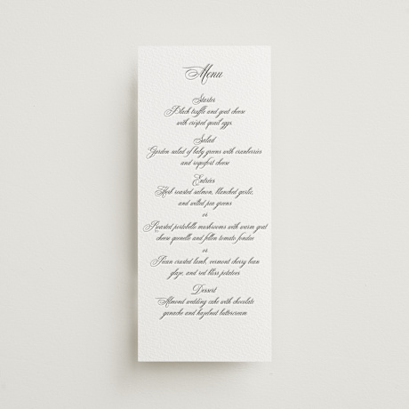 Letterpress Long Menus