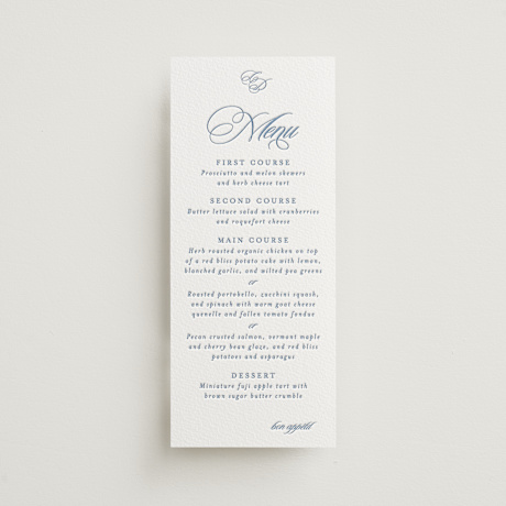 Letterpress Long Menus