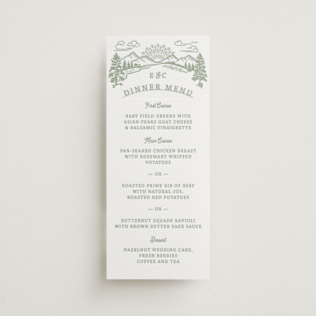 Letterpress Long Menus