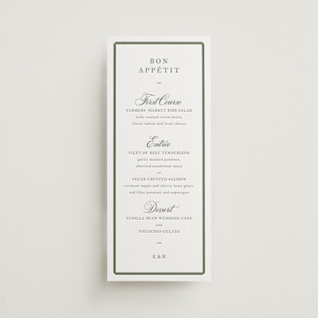 Letterpress Long Menus