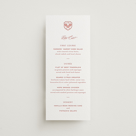 Letterpress Long Menus