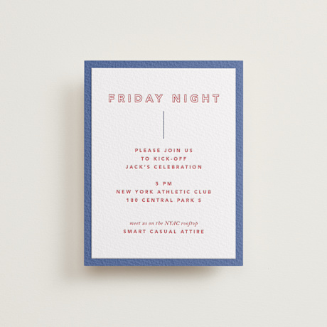 Letterpress Bar and Bat Mitzvah Direction Cards