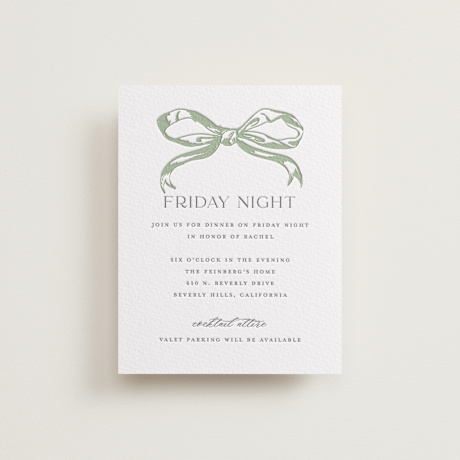 Letterpress Bar and Bat Mitzvah Direction Cards