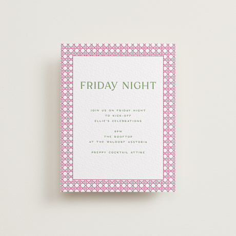 Letterpress Bar and Bat Mitzvah Direction Cards