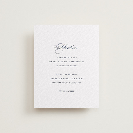 Letterpress Bar and Bat Mitzvah Reception Cards