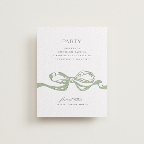 Letterpress Bar and Bat Mitzvah Reception Cards