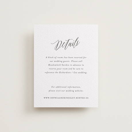 Letterpress Direction Cards