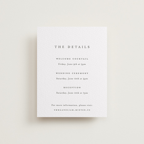 Letterpress Direction Cards