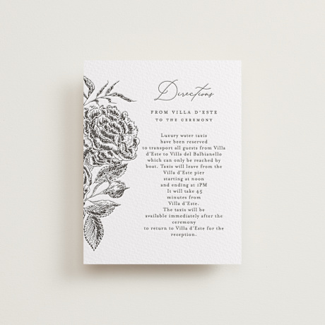 Letterpress Direction Cards