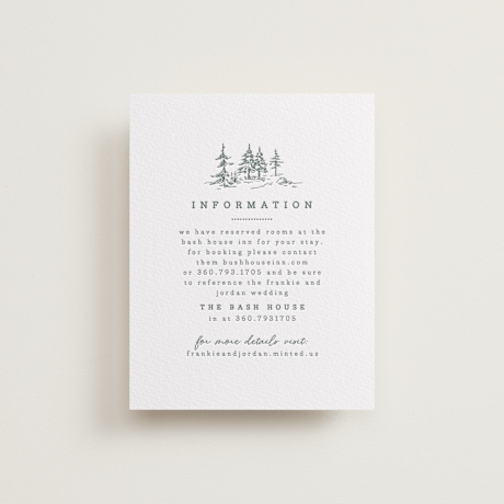 Letterpress Direction Cards