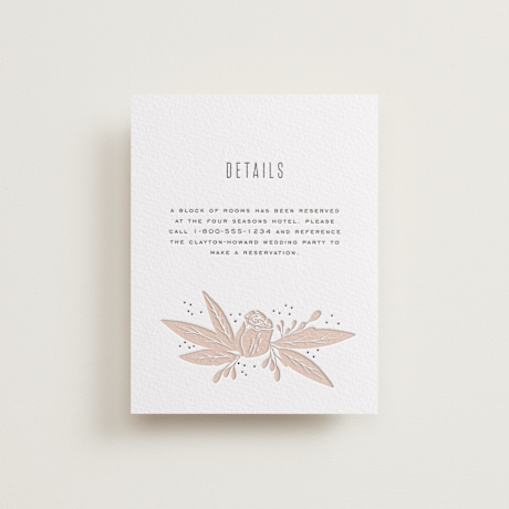 Letterpress Direction Cards