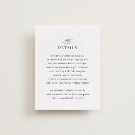 Letterpress Direction Cards