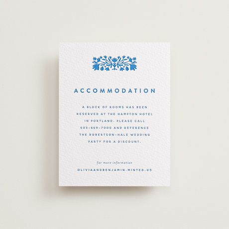 Letterpress Direction Cards