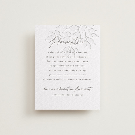 Letterpress Direction Cards