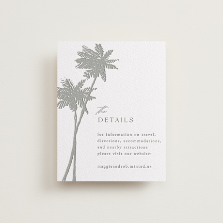 Letterpress Direction Cards