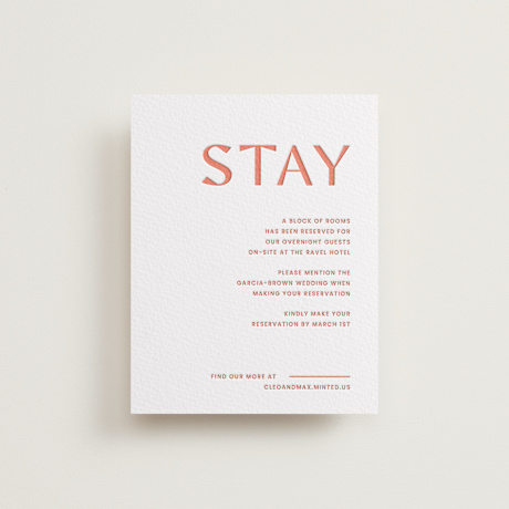 Letterpress Direction Cards