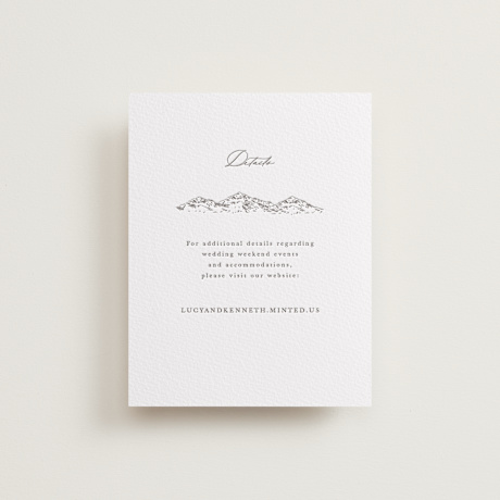 Letterpress Direction Cards