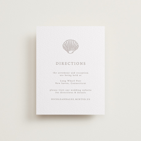 Letterpress Direction Cards