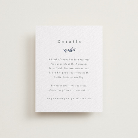 Letterpress Direction Cards