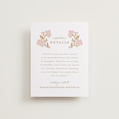 Letterpress Direction Cards