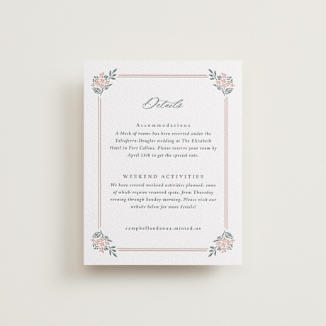 Letterpress Direction Cards