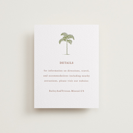 Letterpress Direction Cards