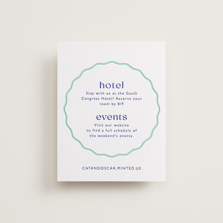 Letterpress Direction Cards