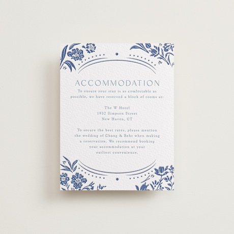 Letterpress Direction Cards