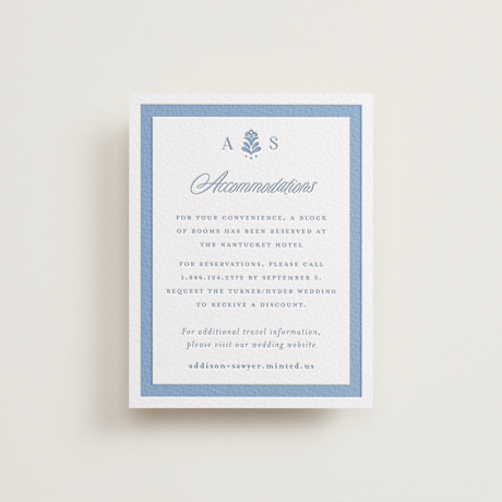 Letterpress Direction Cards