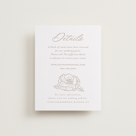Letterpress Direction Cards
