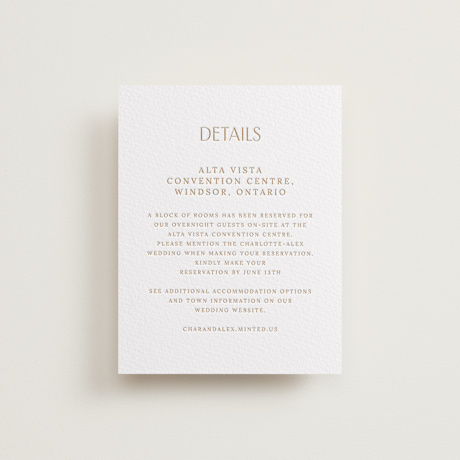 Letterpress Direction Cards