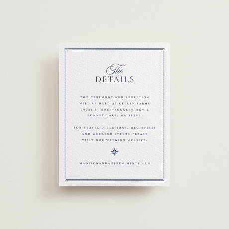 Letterpress Direction Cards