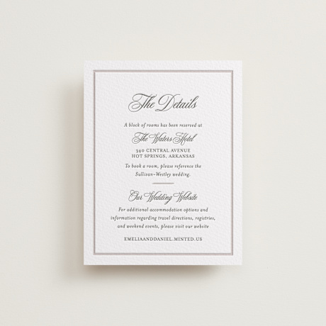 Letterpress Direction Cards