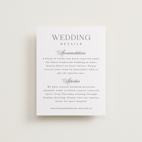 Letterpress Direction Cards