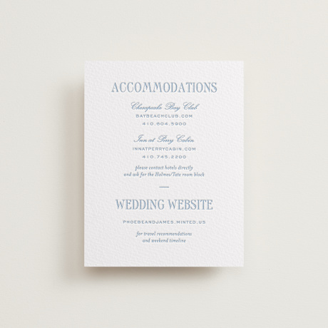 Letterpress Direction Cards