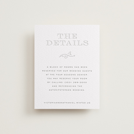 Letterpress Direction Cards