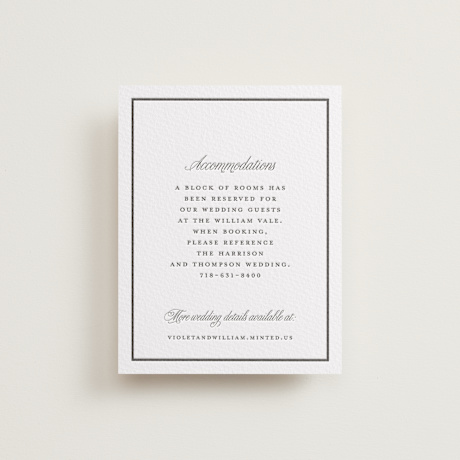 Letterpress Direction Cards