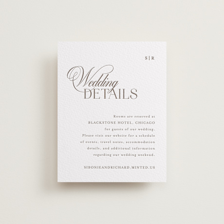 Letterpress Direction Cards