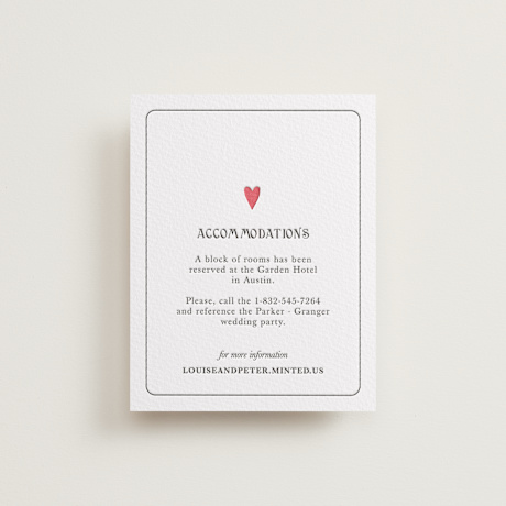 Letterpress Direction Cards