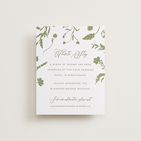 Letterpress Direction Cards