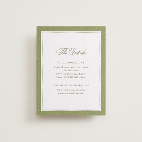 Letterpress Direction Cards