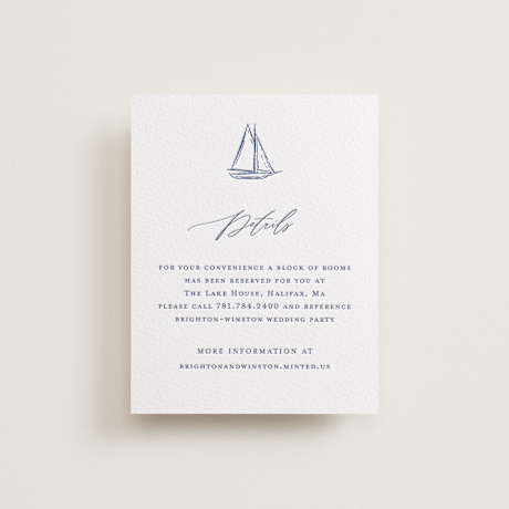 Letterpress Direction Cards