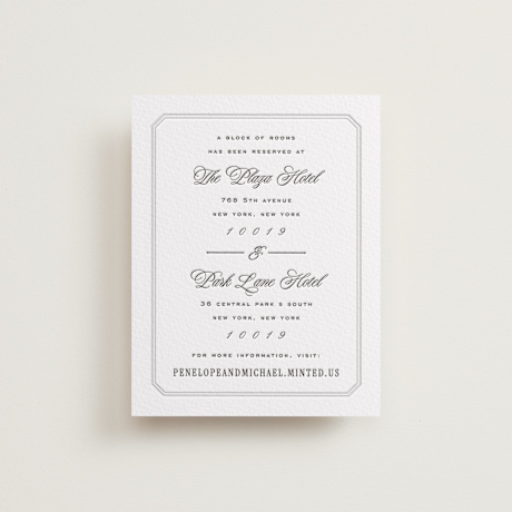 Letterpress Direction Cards