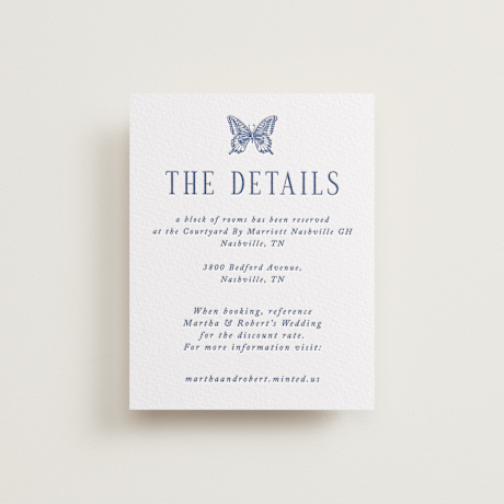 Letterpress Direction Cards