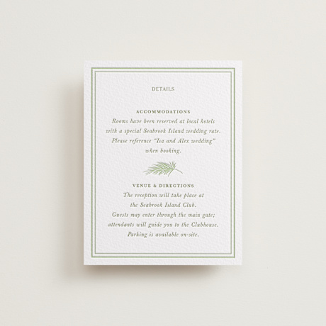 Letterpress Direction Cards