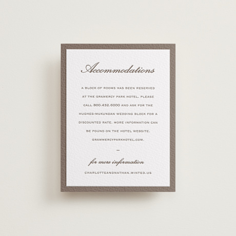 Letterpress Direction Cards