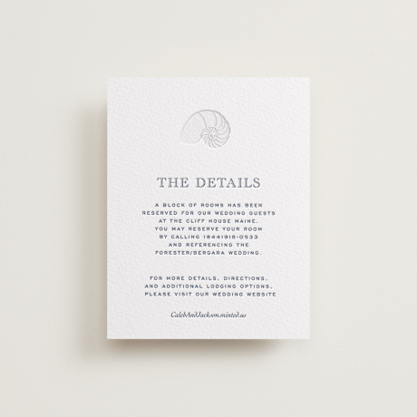 Letterpress Direction Cards