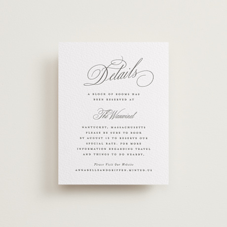 Letterpress Direction Cards