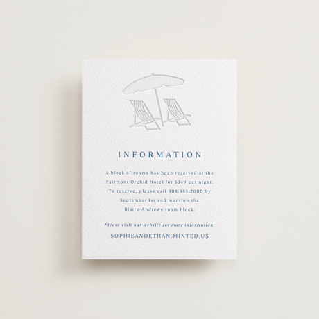Letterpress Direction Cards