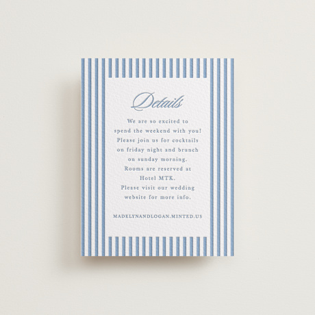Letterpress Direction Cards